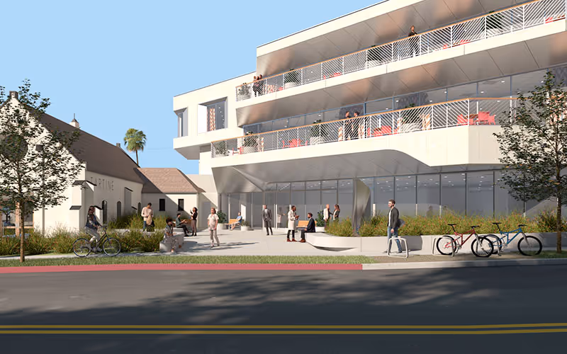 rendering for 1242 20th Street development in Santa Monica, California
